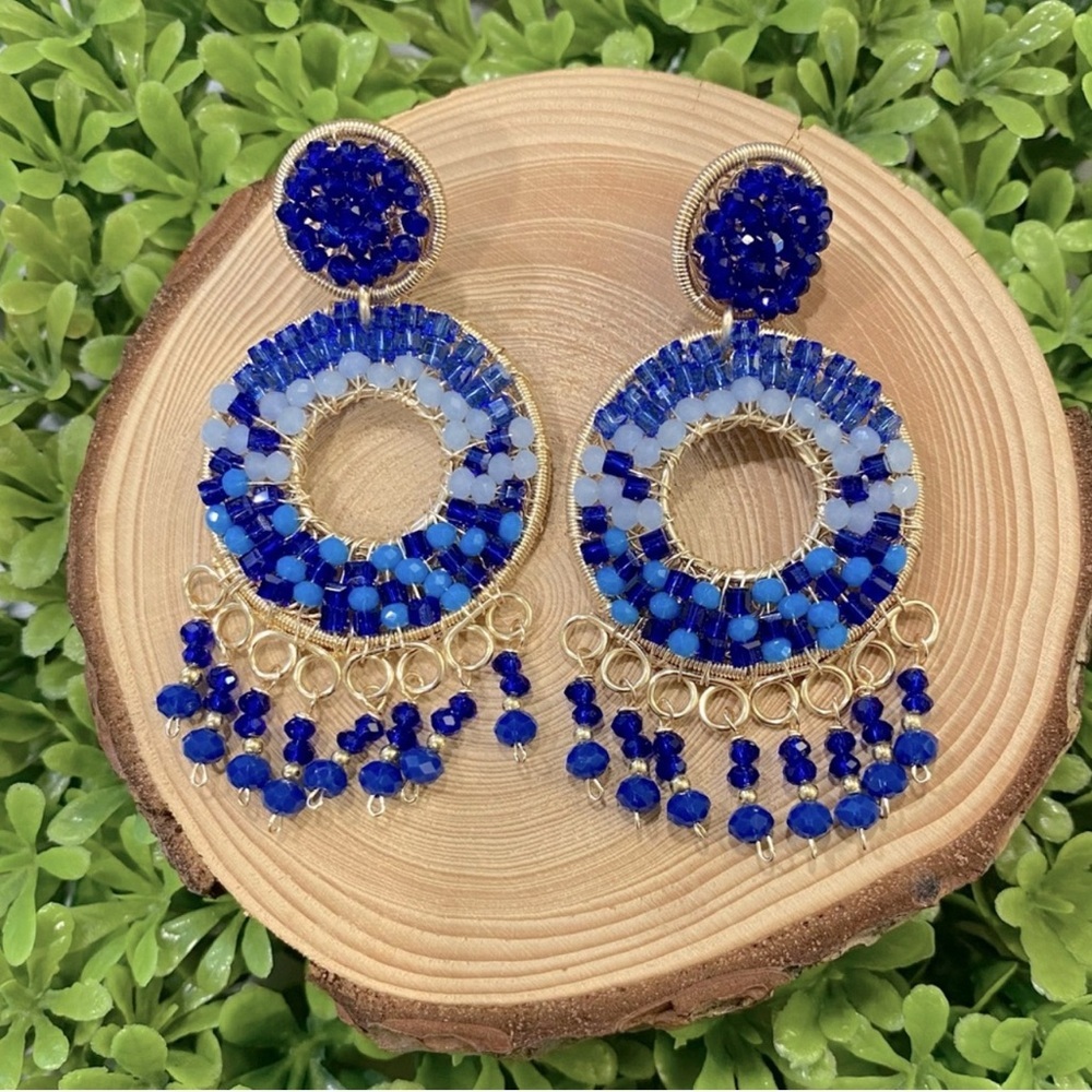 Beautiful handmade wire art and beaded earrings.